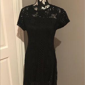 🖤Full Black lace dress